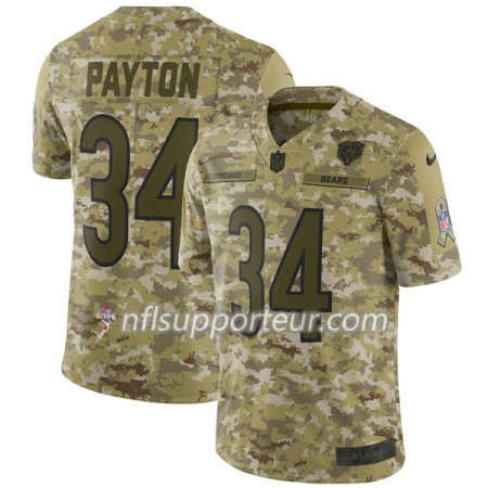 Maillot Homme Chicago Bears PAYTON 34 Nike Salute to Service